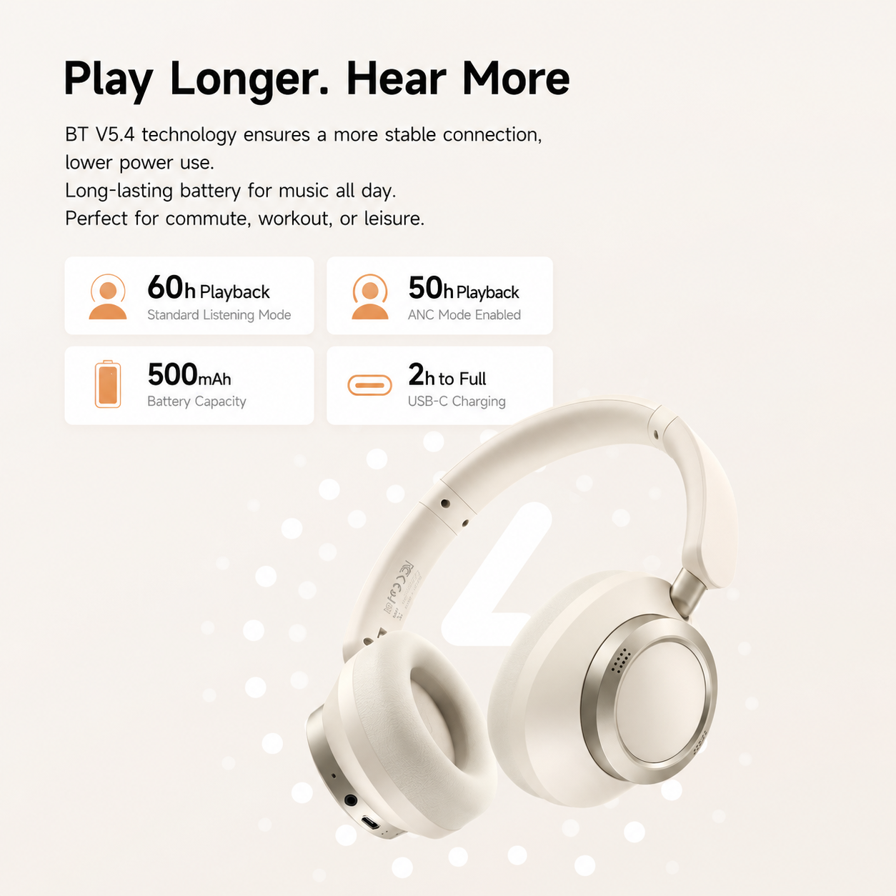 Mcdodo T03 Series ANC doubly-fed Noise Cancelling headphones