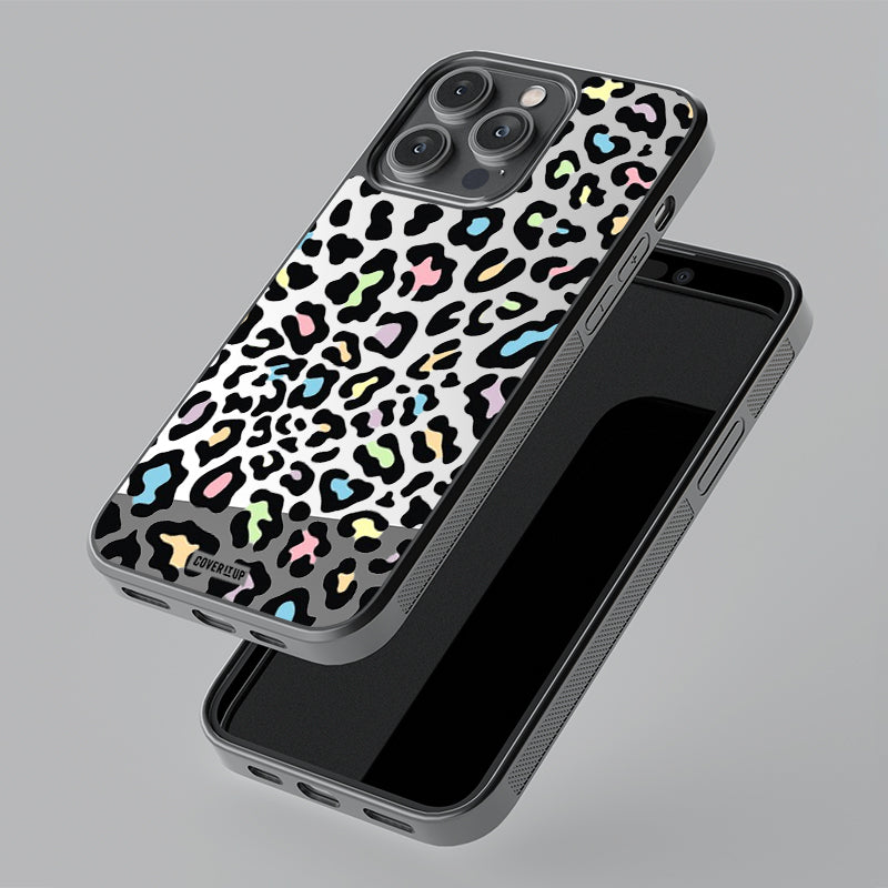 Pastel Leopard Mirror Phone Case