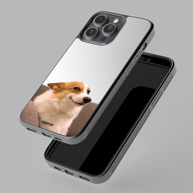 Sneaky Corgi Mirror Phone Case