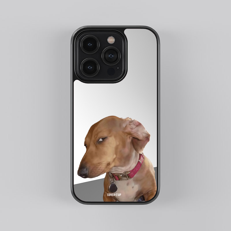 The Judgemental Canine Mirror Phone Case