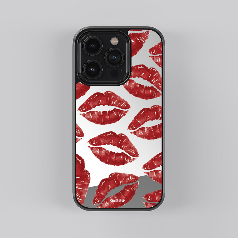 Crimson Lips Mirror Phone Case