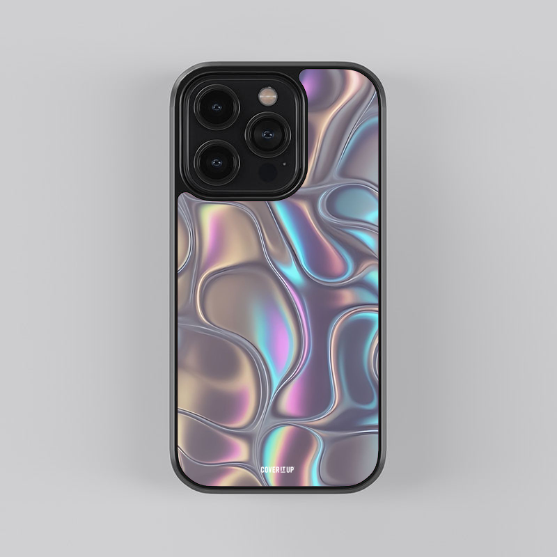 Aether Waves Glass Phone Case