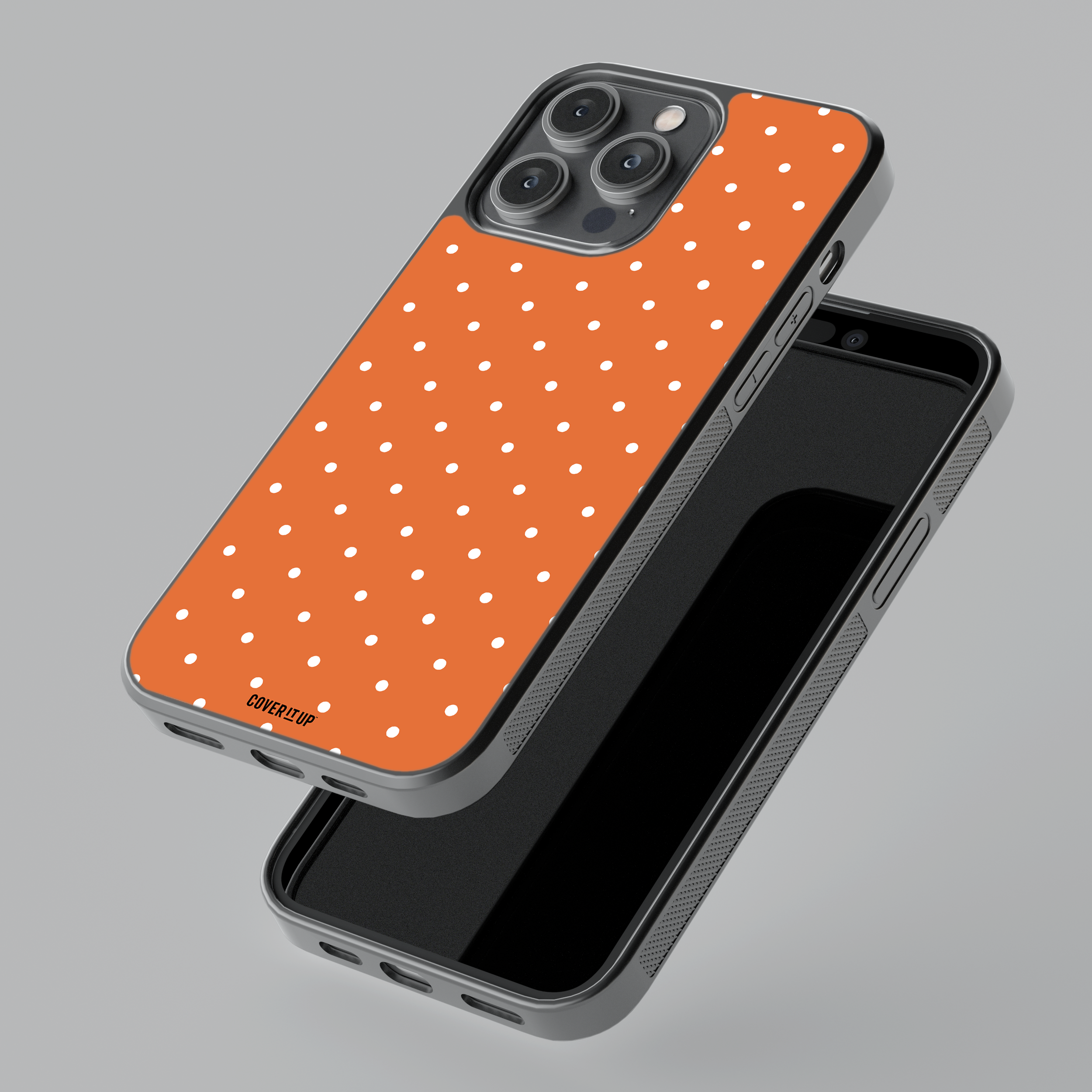 Tangerine Small Polka Glass Case