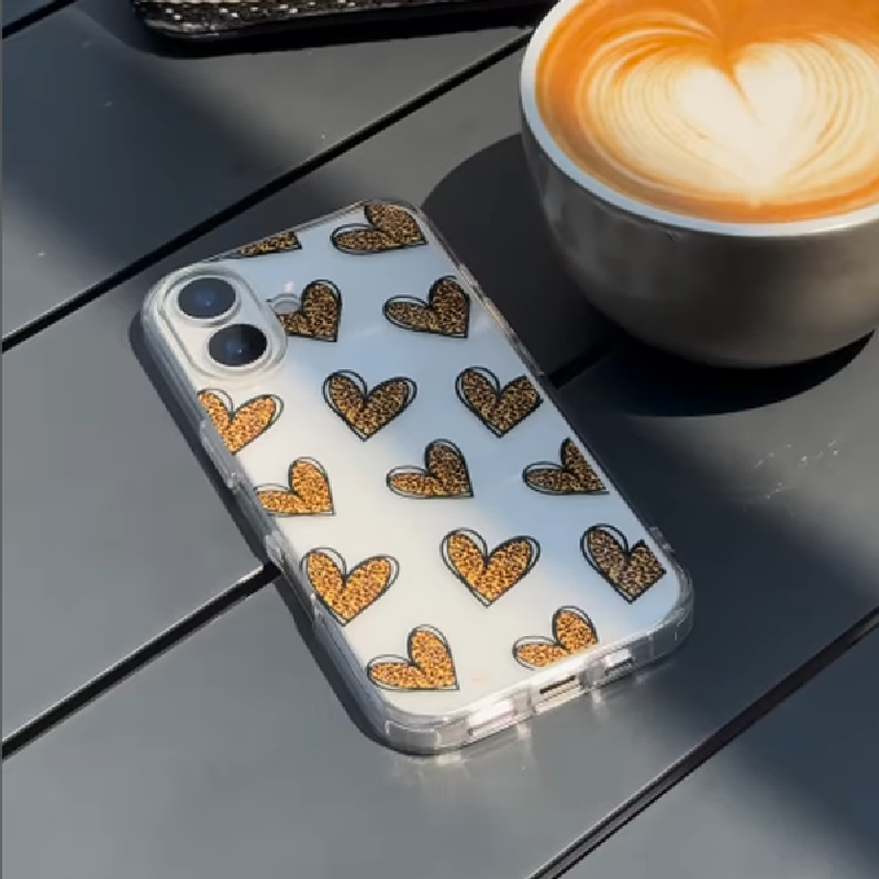 Heart Clear Silicone Case