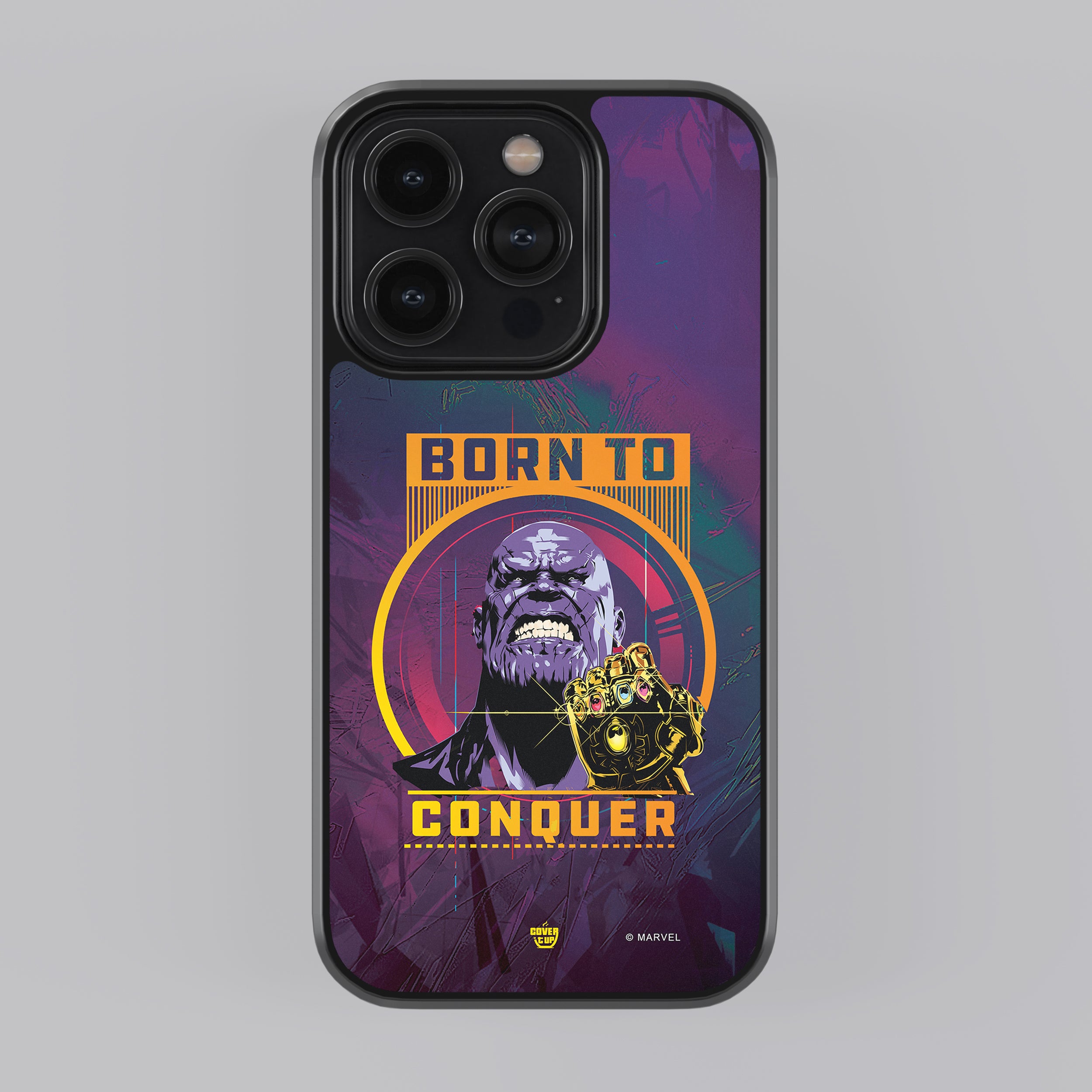 Official Marvel Avengers Thanos Conquer Glass Case