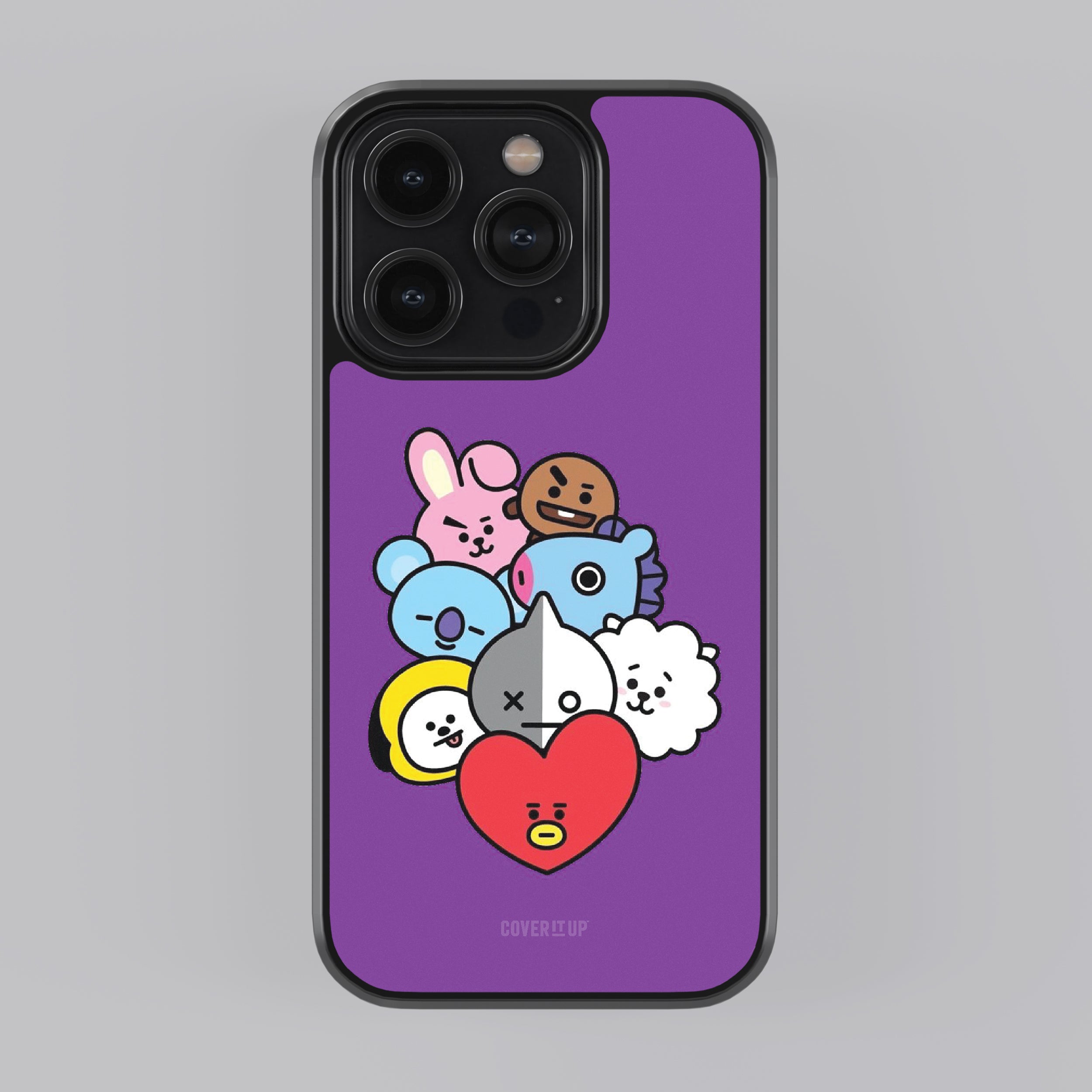 BT21 Violet Glass Case