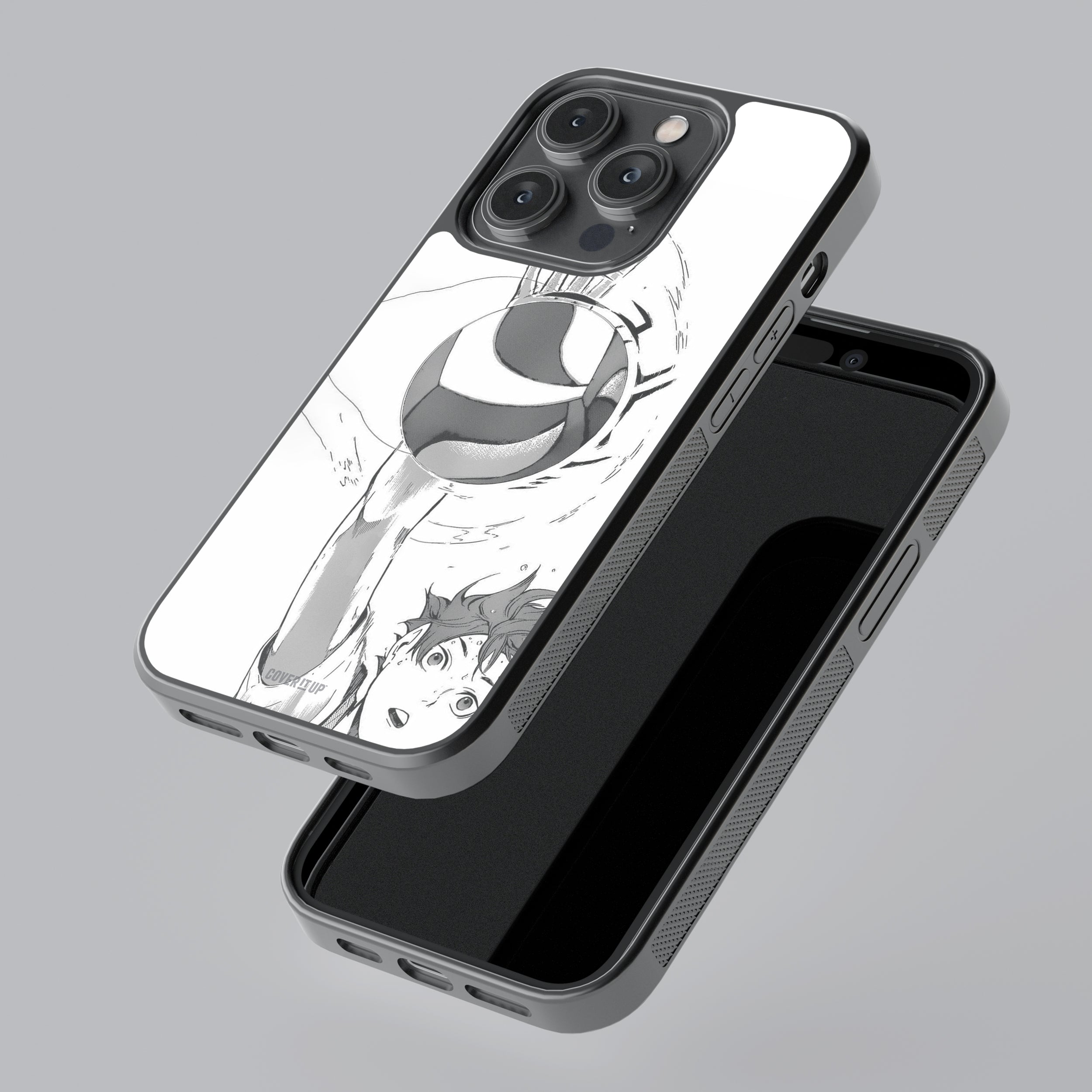 Haikyuu Monotone Glass Case