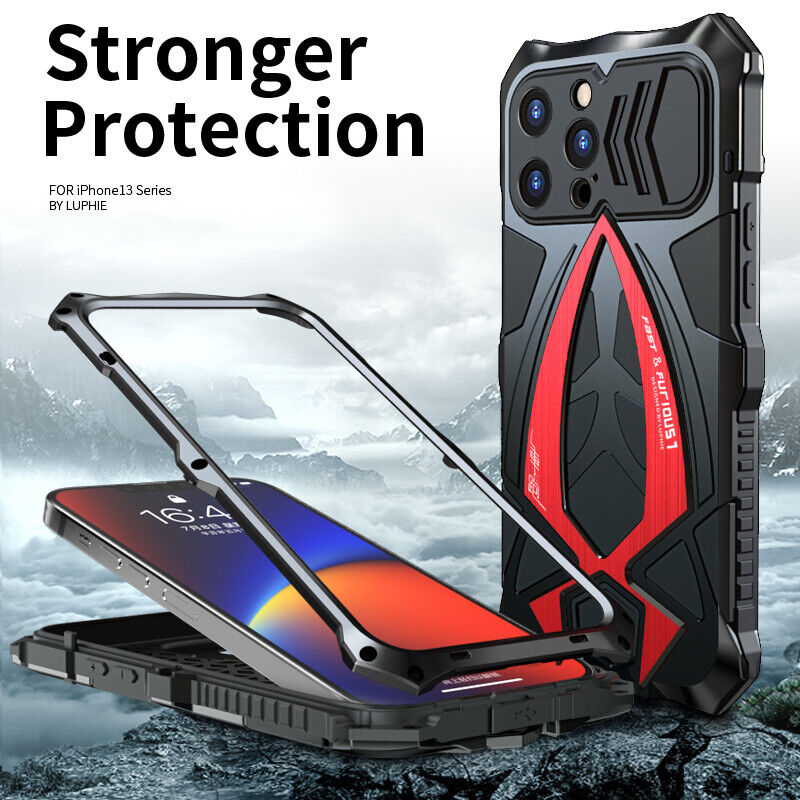 Aventador 2.0 drop proof Metal Silicon Hybrid Case for iPhone 14 Series