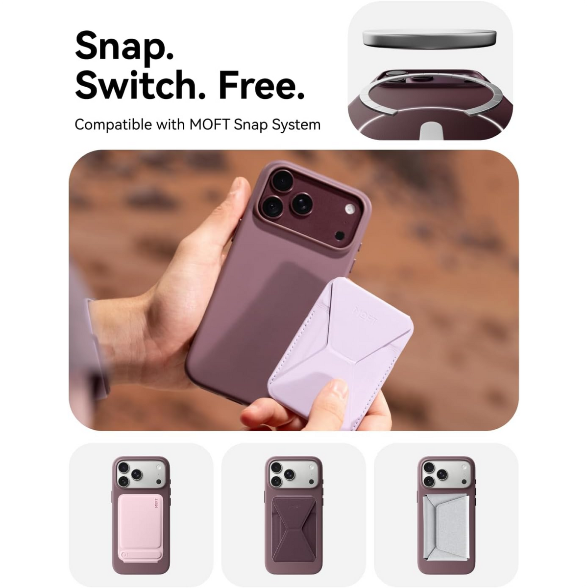 Moft Snap Case MOVAS™ for iPhone 18 Pro and Pro Max - MagSafe Compatible