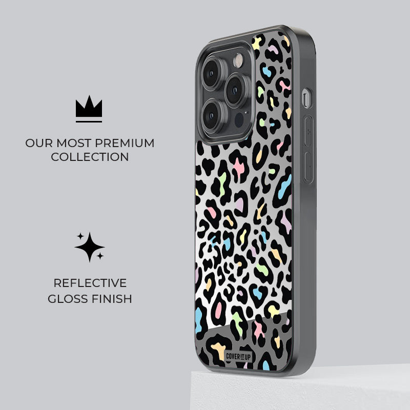 Pastel Leopard Mirror Phone Case