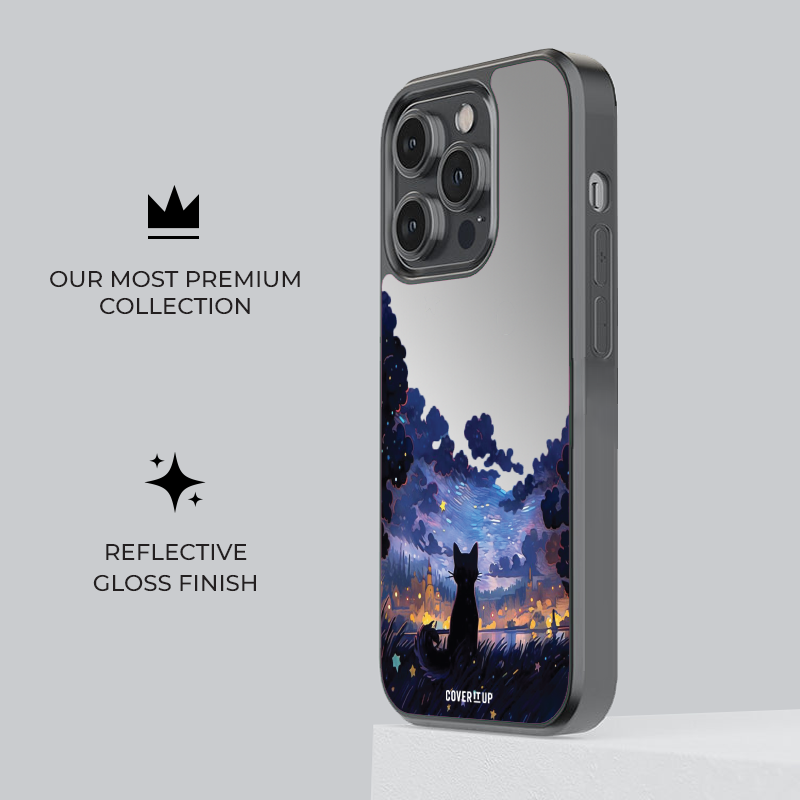Dreamscape Kitty Mirror Phone Case