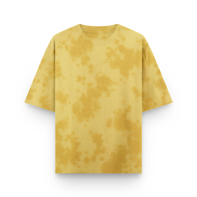 Yellow Tie-Dye Oversized T-Shirt