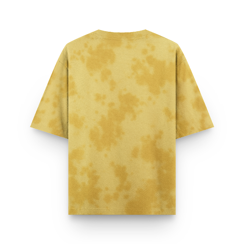 Yellow Tie-Dye Oversized T-Shirt