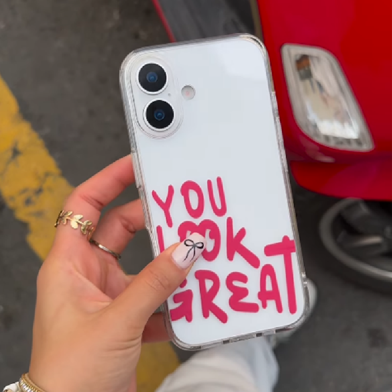 You Look Great Clear Silicone Case