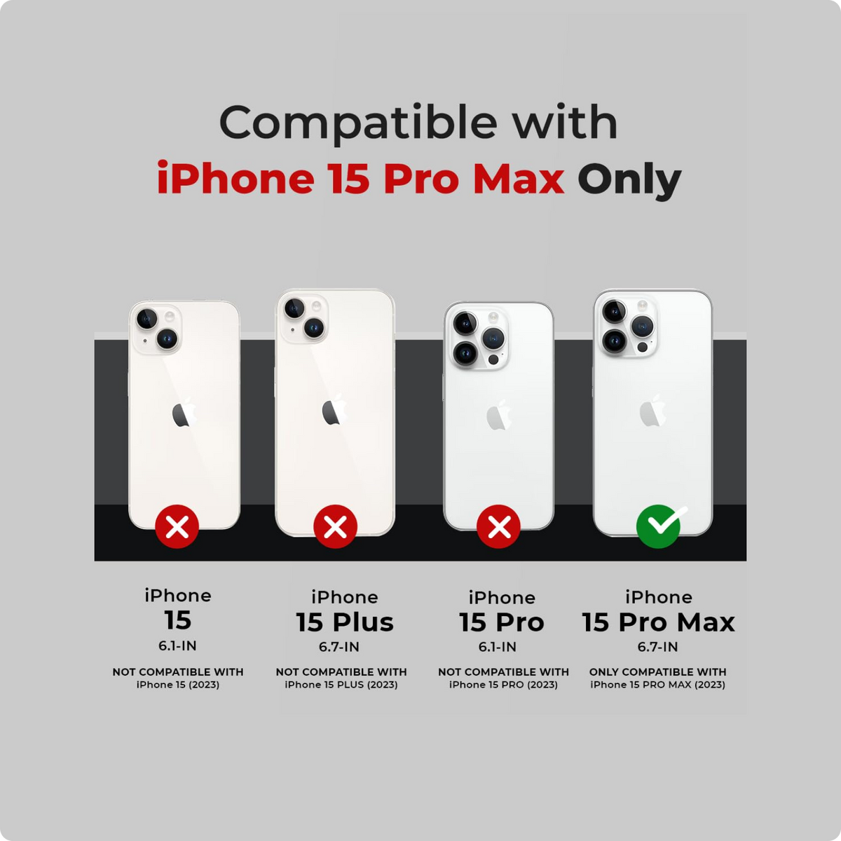 RAEGR Case | Anodized Aluminum Bumper | Supports Magnetic Wireless Charging | Edge Armor Protective Minimal Case Designed for iPhone 15 Pro Max (6.7-Inch) (2023)