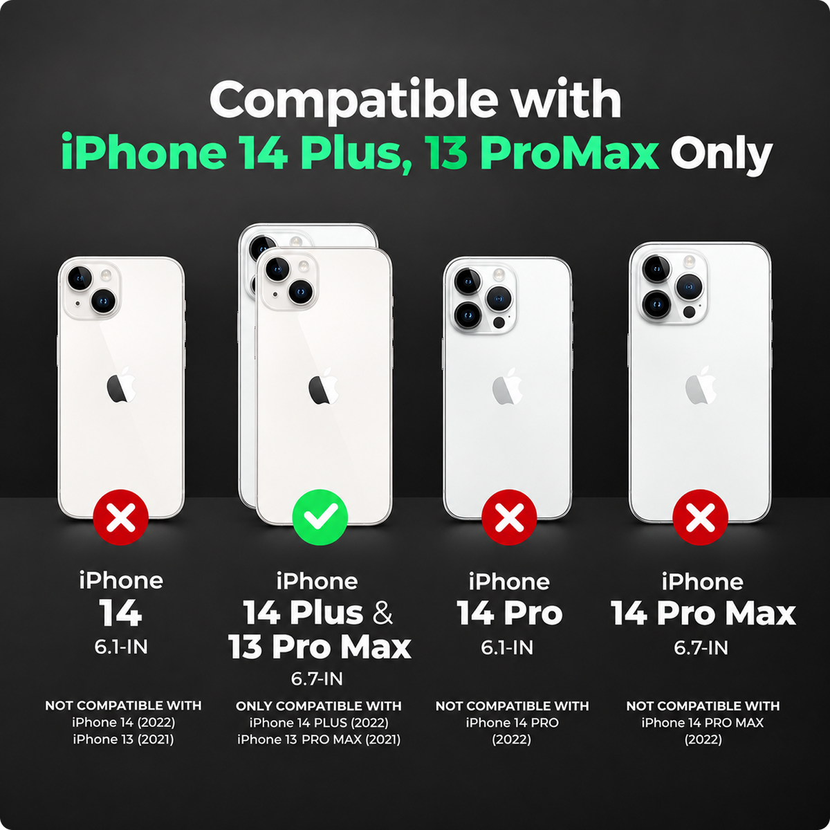 RAEGR Phone Case | Anodized Aluminum Bumper | Magnetic Compatible | Edge Armor Protective Minimal Case Compatible with iPhone 14 Plus / 13 Pro Max (6.7-Inch) 2022
