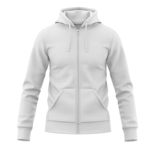 Pure Cotton Hoodie with Zip