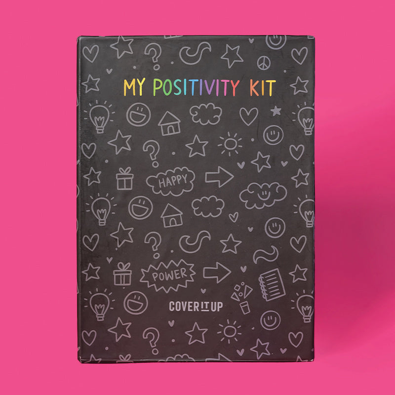 The Positivity Planner 2023 - Fun Blue Space Themed Printed Planner