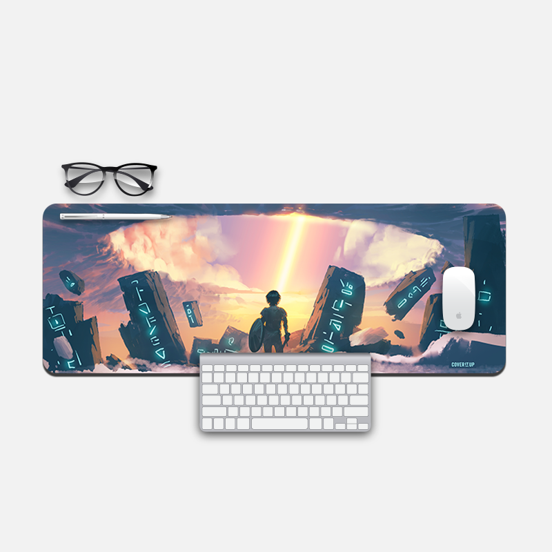 Alien Invasion Desk Mat and Gaming Mouse Pad