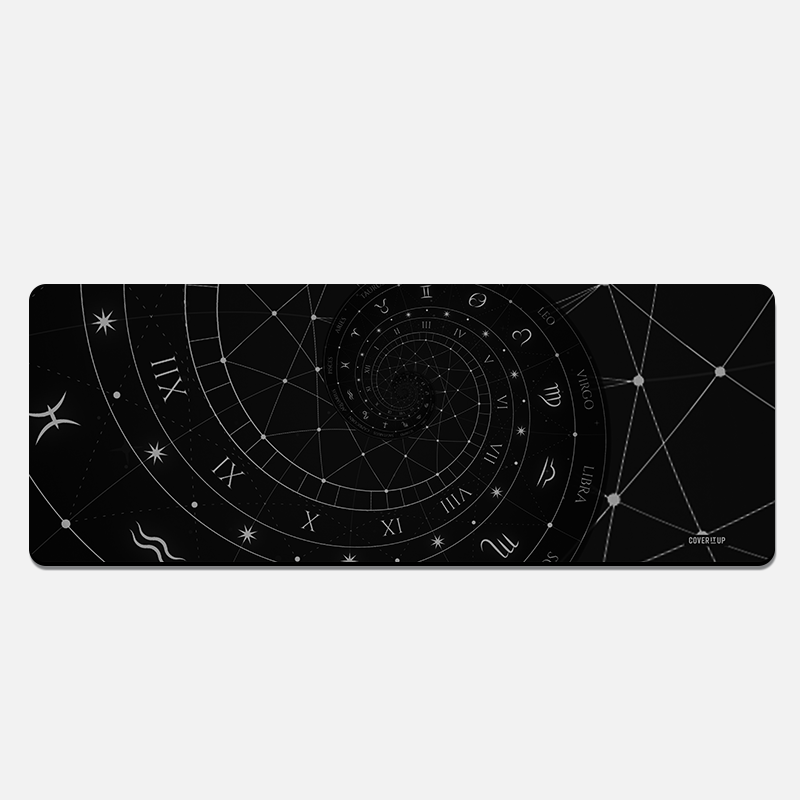 Astrology Spiral Desk Mat and Gaming Mouse Pad