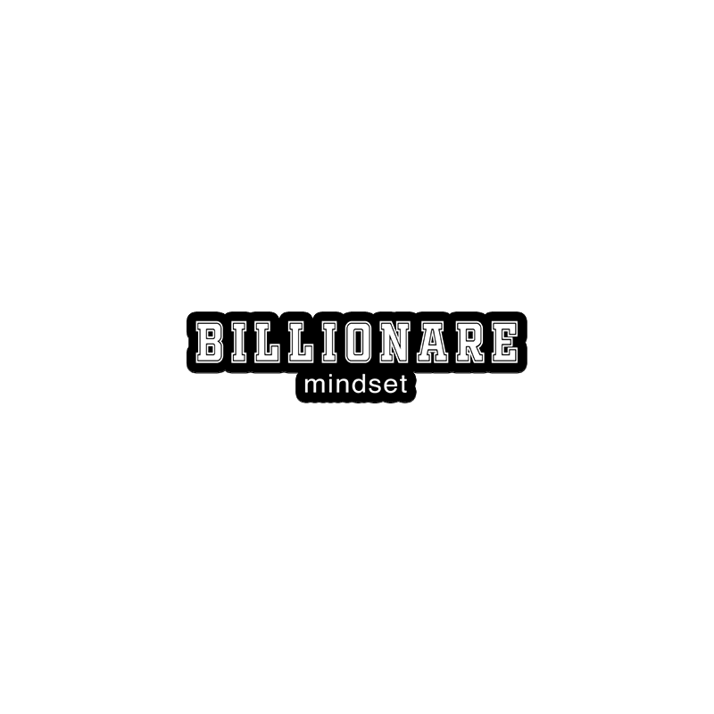 Billionaire Mindset Vinyl Sticker from coveritup.com