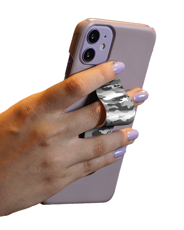 Cement Grey Camo Slider Phone Grip