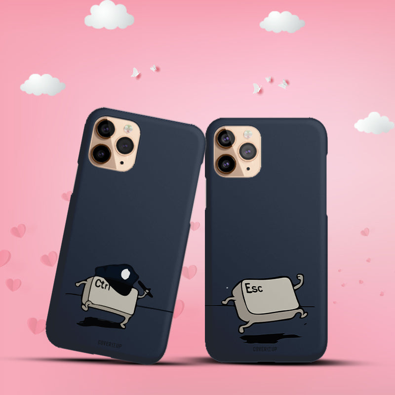 Control Escape Couple Hard Case Mobile Phone Cover from coveritup.com