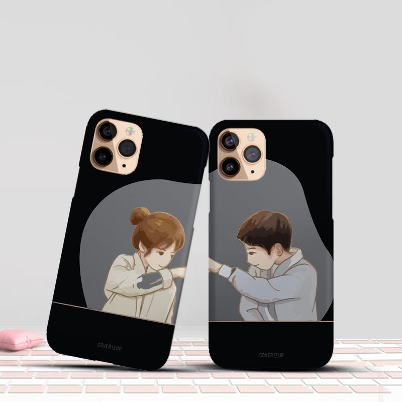 Fist Bump Couple Hard Case Mobile Phone Cover from coveritup.com