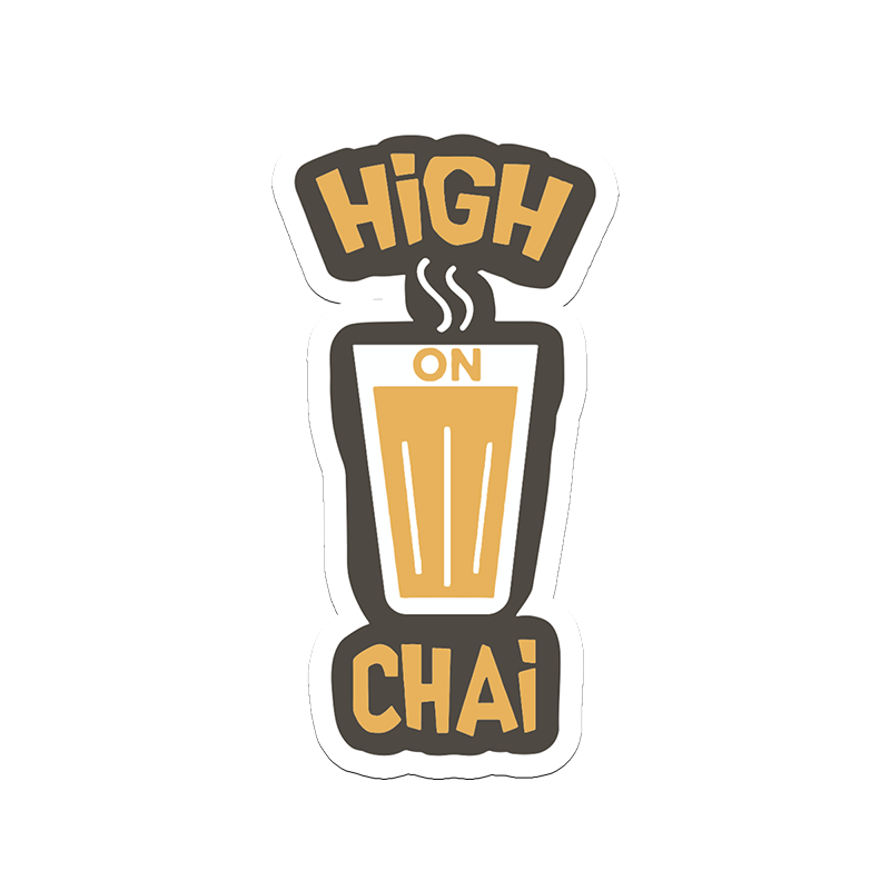 High On Chai Vinyl Sticker from coveritup.com