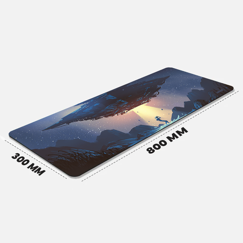 Human Abduction Desk Mat and Gaming Mouse Pad