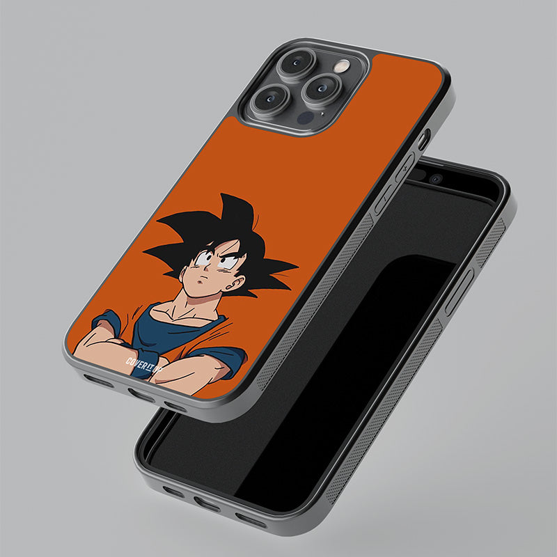 Goku Orange Glass Case