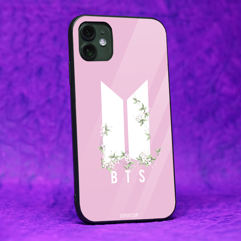 Flowery BTS Logo Glass Case