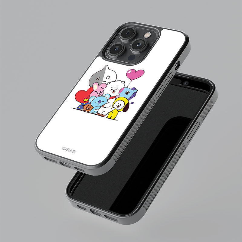 BT21 Hugging Glass Case