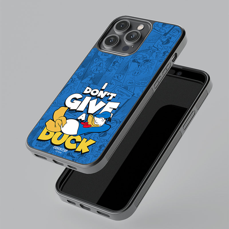Official Disney I Don't Give A Duck Glass Case