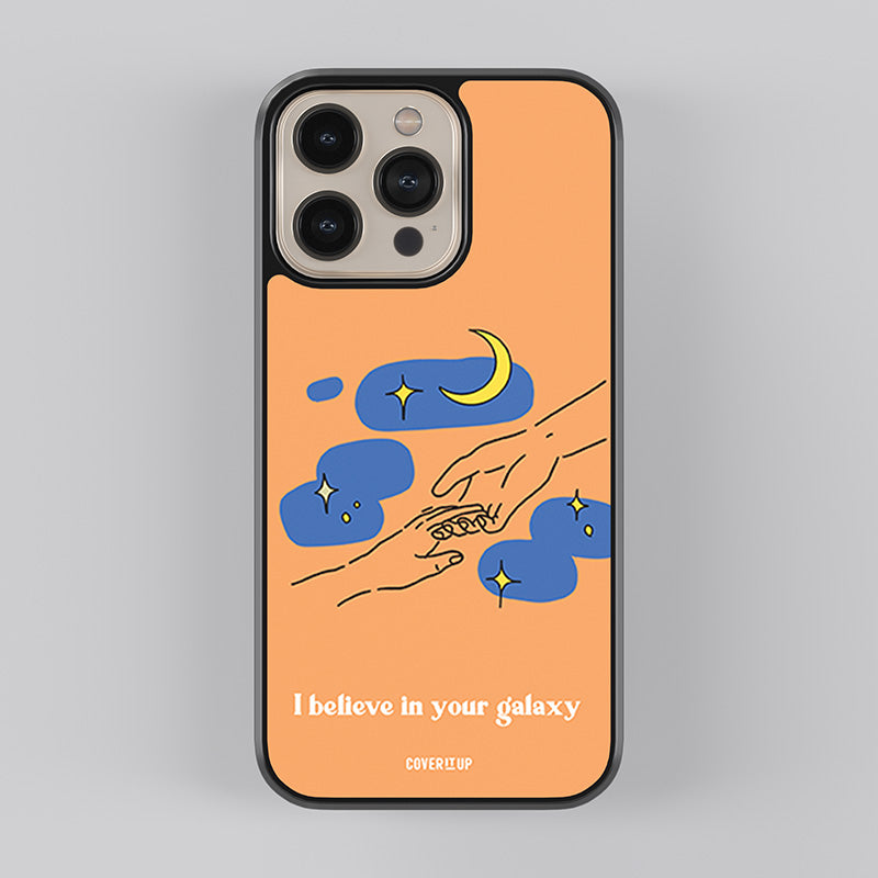 I Believe In Your Galaxy Glass Case