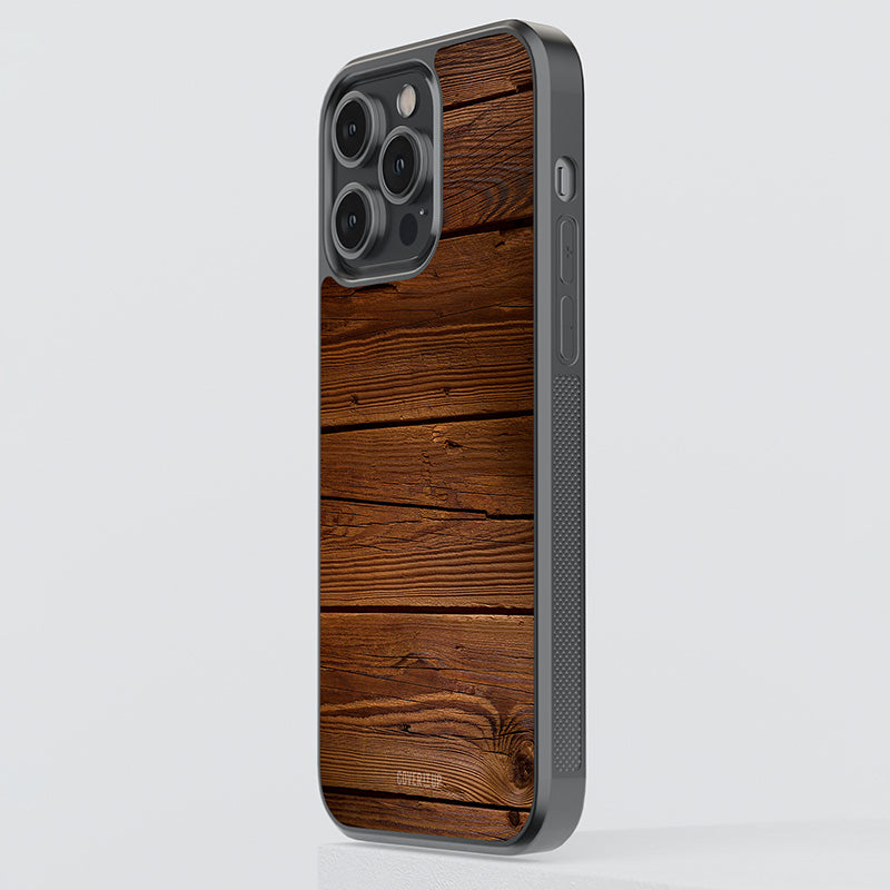 Wooden Plank Glass Case