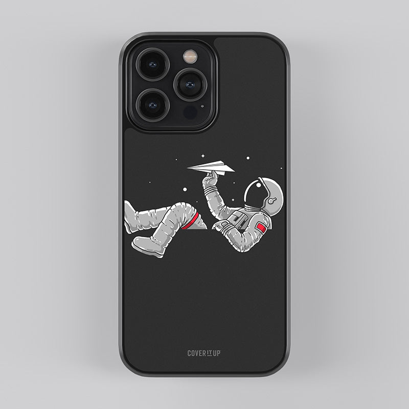 Spaceman Flying Glass Case