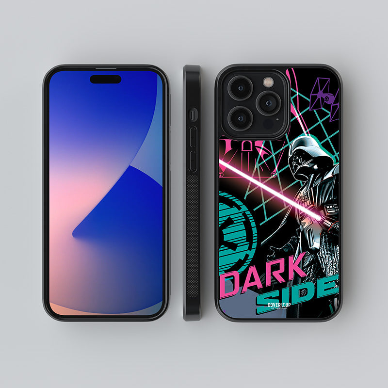Official Star Wars Dark Side Vaporwave Glass Case