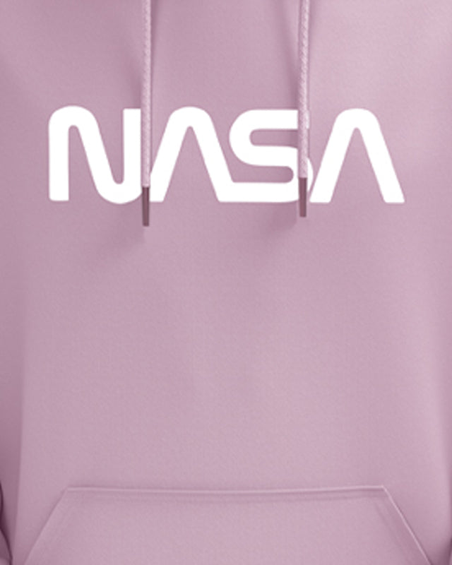 Sale-NASA Worm Logo Lilac Hoodie