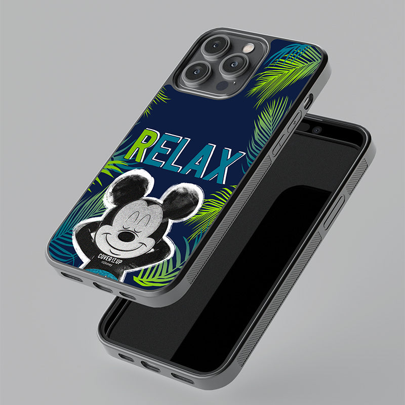Official Disney Mickey Relax Glass Case
