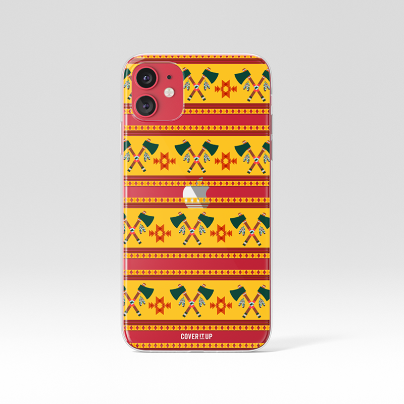 Indian Apache Pattern Clear Silicone Case