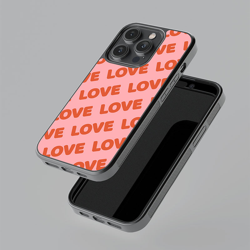 Official  Love On Repeat Glass Case