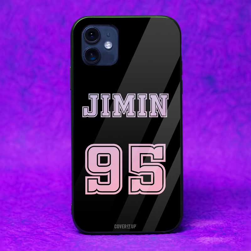 JIMIN Jersey Number Glass Case