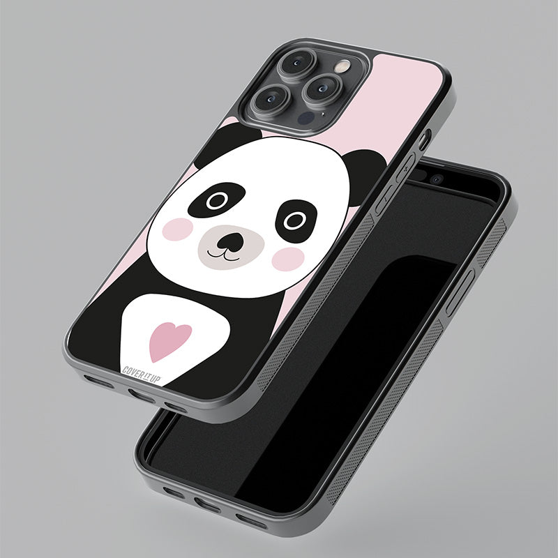 Lovely Panda Glass Case