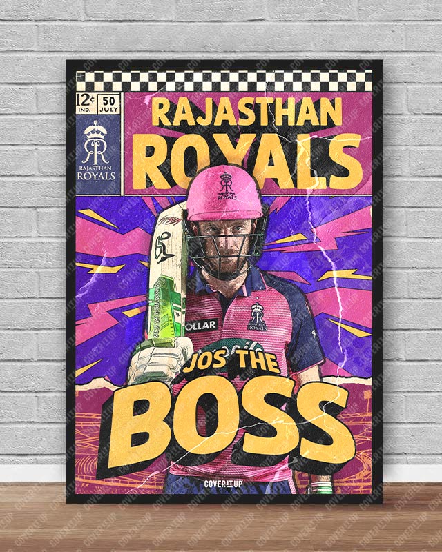 Official Rajasthan Royals Jos The Boss Poster