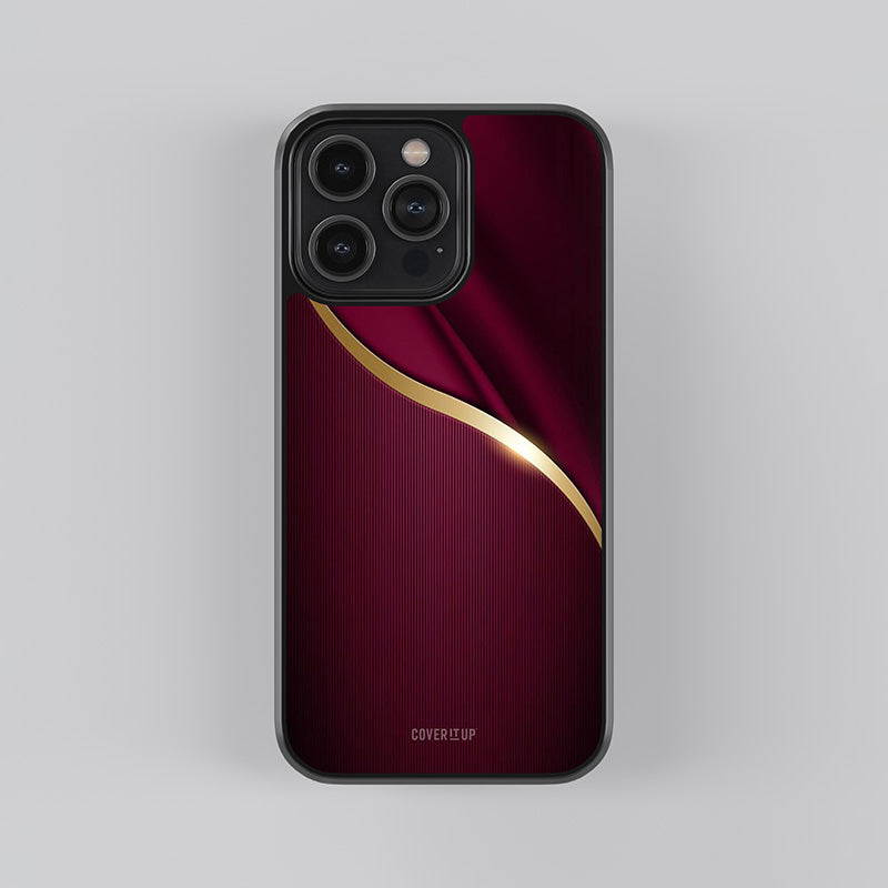 Smooth Maroon Glass Case
