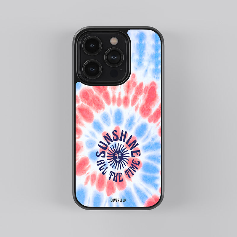 Sunshine All The Time Tie-Dye Glass Case