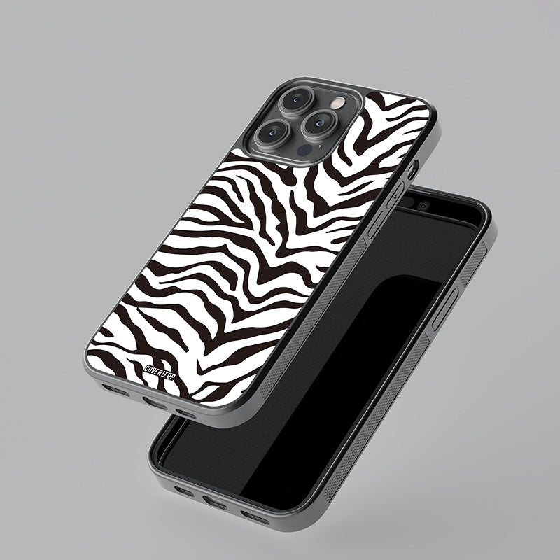 Zebra Stripes Glass Case