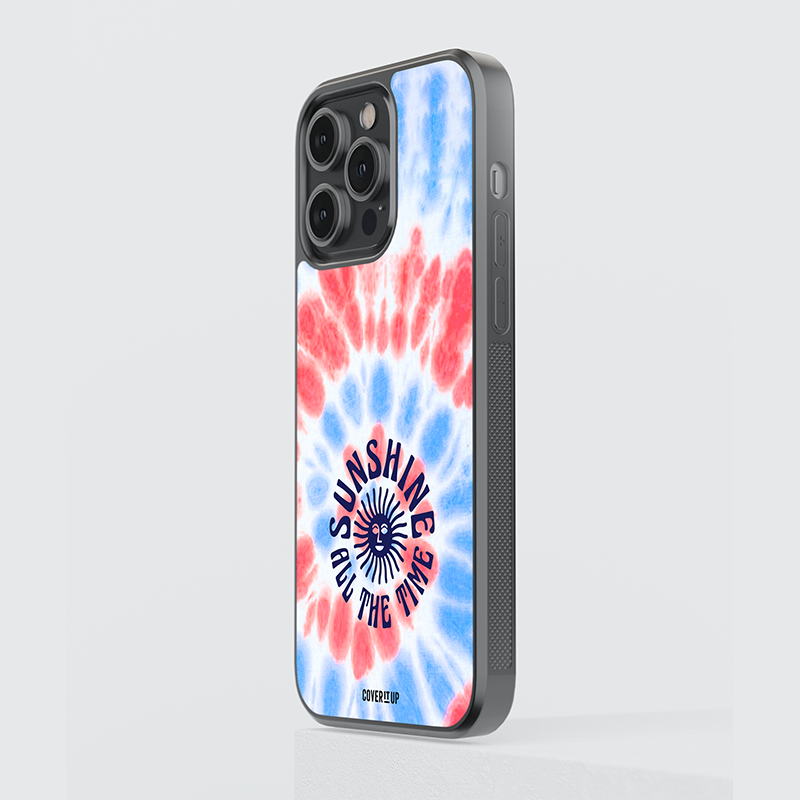 Sunshine All The Time Tie-Dye Glass Case