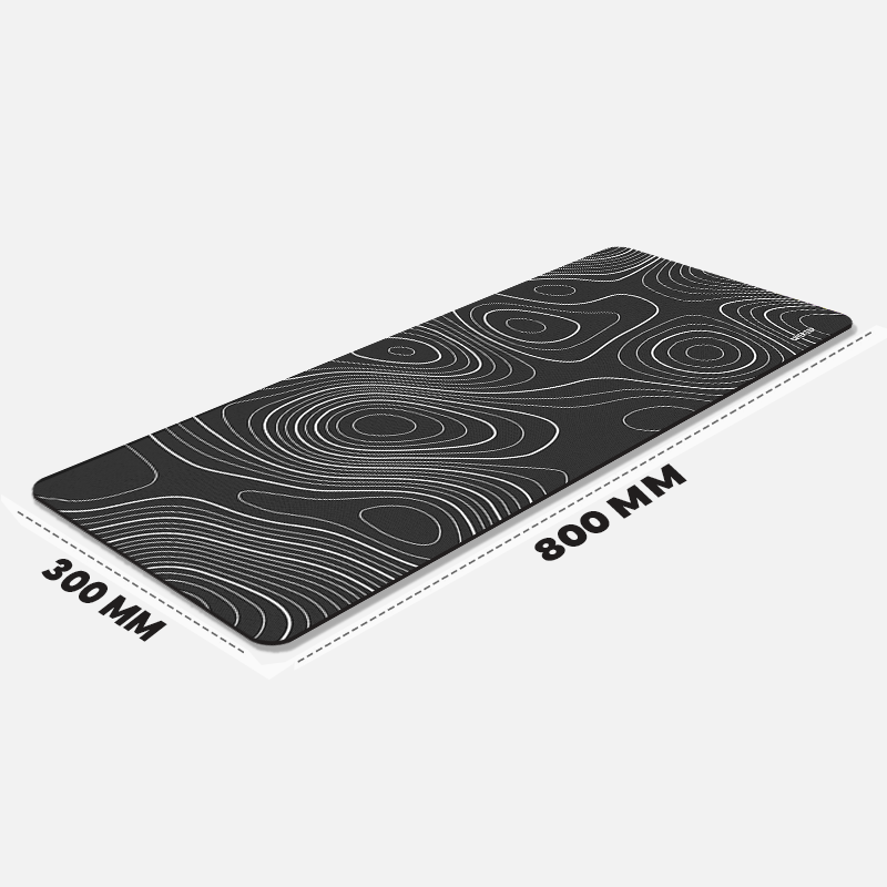 Topography Desk Mat and Gaming Mouse Pad